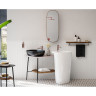 Керамическая столешница под раковину VITRA PLURAL 100 см, цвет матовый белый, правосторонняя 62581