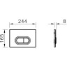 Панель смыва VITRA ROOT SQUARE белая 740-2300