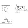 Подвесной безободковый унитаз VITRA S50 RIM-EX с функцией биде 7740B003-0850