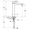 Смеситель VITRA ROOT SQUARE для раковины-чаши матовый черный A4273336EXP