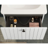 Тумба VITRA ROOT GROOVE 60 см с круглой раковиной 2 ящика матовый белый 69415